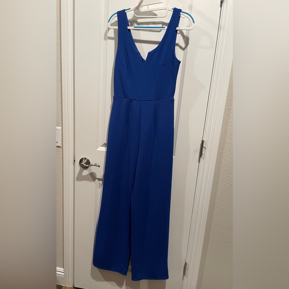 Francesca’s Collection Blue Jumpsuit